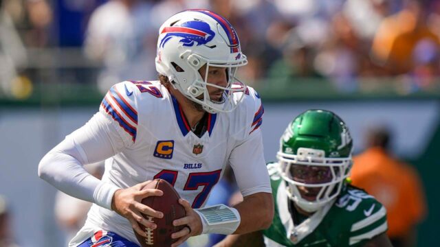 Náklady „Josh Allen„ krvácal “z nosa verzus trysky 

