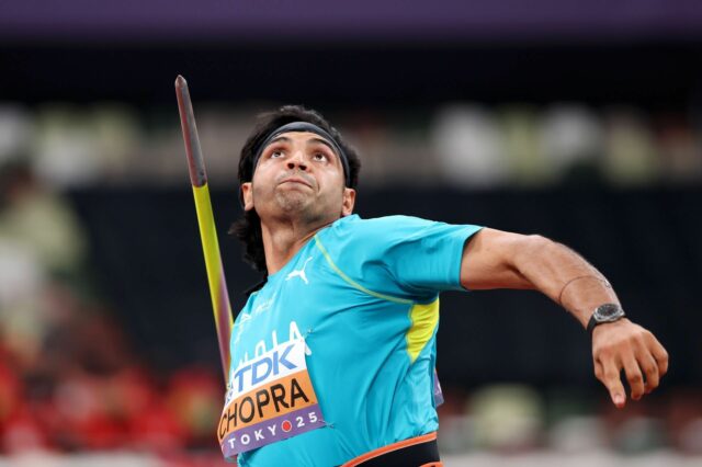 Neeraj Chopra chráni kotvisko v Guy's Javelin Toss Last of Globe Sports Championships 2025 (hodinky) 

