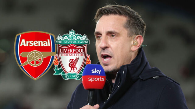 Neville robí „významný“ prípad titulu Arsenal, pretože Liverpool „Hearts bude určite potopené“ po neskorom Victorovi 

