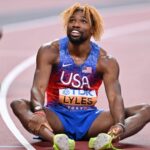 Noah Lyles topy v roku 200; Jefferson-Wooden získava historický krok