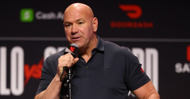 Ochranná Dana White pod útokom na Ali Act Strike v Canelo-Crawford Presser 

