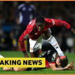 Kobbie Mainoo Man United v akcii proti Burnley