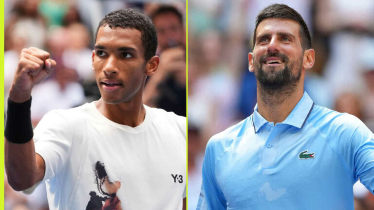 Počet faktorov a koľko peňažnej ceny sa otvorili Felix Auger-Aliassime a Novak Djokovic v Spojených štátoch?