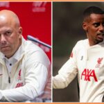 Alexander Isak v Liverpoolskom tréningu