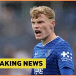 Jarrad Branthwaite v akcii pre Everton