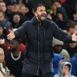 Manchester, Anglicko - 20. september: Hlavný tréner / manažér Manchester United Hlavný tréner / manažér Ruben Amorim počas zápasu Premier League medzi Manchesterom United a Chelsea v Old Trafford 20. septembra 2025 v Anglicku Manchester. (Foto: Marc Atkins/Getty Images)