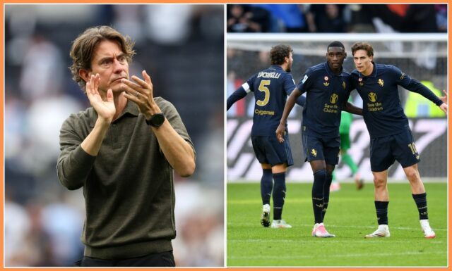 Randal Kolo Muani reaguje počas zápasu Majstrovstiev sveta Juventusovho klubu vs Real Madrid