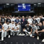 Donald Trump sa vo štvrtok večer stretol s New York Yankees Stars na vzdornom výstave