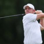 Rory McIlroy reaguje na Spojené štáty Ryder hrnček Tieň