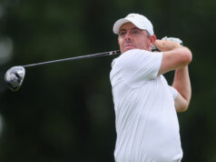 Rory McIlroy reaguje na Spojené štáty Ryder hrnček Tieň Rory McIlroy reaguje na Spojené štáty Ryder hrnček Tieň