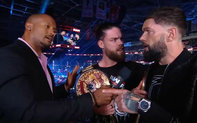 (Sledujte) Finn Balor Blasts Byron Saxton po tom, čo položil jednu otázku o šesťdesiatštyri tisíc dolárov na RAW 

