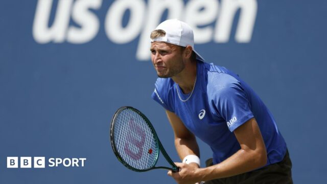  Leandro Riedi in action at the US Open