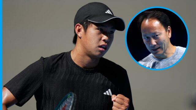 To je tréner študenta Tiena? Conquest Champ Michael Chang 

