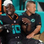 Tyreek Hillside 'Giggling s nepohodliem hrozného zranenia kolena