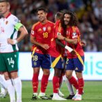 Všetky ciele Španielska v prvých päťdesiat percent, keď Marc Cucurella ukončí chybu
