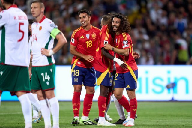 Všetky ciele Španielska v prvých päťdesiat percent, keď Marc Cucurella ukončí chybu 

