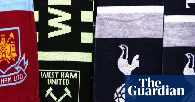 Západné bravčové obmedzenie Half-a Half Satchscarfs for London Derby verzus Tottenham | West Pork United 

