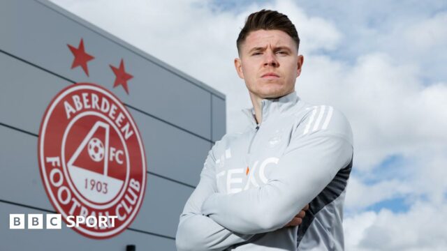 Kevin Nisbet at Aberdeen training centre