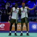 Pánske štvorhry na pódiu na Majstrovstvách sveta BWF TotalleNergies (zdroj obrázka: Getty)