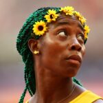 Shelly-Ann Fraser-Pryce v Doha Diamond League 2025 Tlačová konferencia-Zdroj: Getty