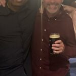 Bývalé hviezdy Newcastle Tino Asprilla a Keith Gillespie sa stretávajú na 50. narodeninovej oslave Gillespie v Bangore začiatkom tohto roka