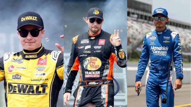 Ryan Blaney po pretekoch série NASCAR Cup na Talladega Superspeedway. Zdroj: Getty