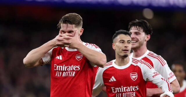 Viktor Gyokeres skóroval proti Atléticu Madrid za Arsenal v Lige majstrov UEFA