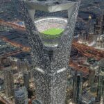 Návrh saudskoarabského „nebeského štadióna“ oklamal začiatkom tohto týždňa viac ako 50 miliónov ľudí