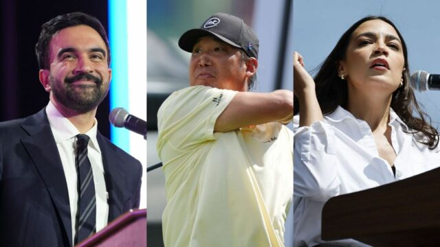 Anthony Kim nemilosrdne posmešne pobozká na Alexandriu Ocasio-Cortez za jej Kimove vykopávky v Alexandrii Ocasio-Cortez, ktoré zverejnil Mickelson / X: @PhilMickelson