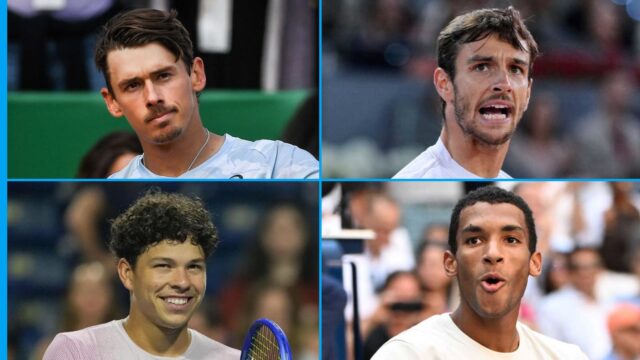 Auger-Aliassime, Bublik, Medvedev bojujú na Paris Masters Auger-Aliassime, Bublik, Medvedev bojujú na Paris Masters