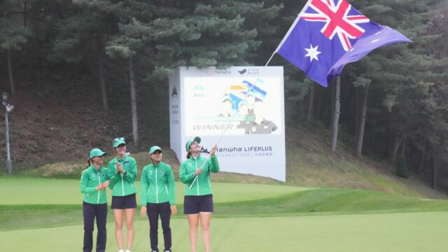 Austrália porazila Spojené štáty a získala Medzinárodnú korunu LPGA Austrália porazila Spojené štáty a získala Medzinárodnú korunu LPGA
