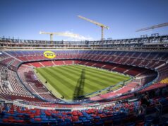 Joan Laporta predpovedá renovačné práce na Camp Nou Barcelona oznámila znovuotvorenie Camp Nou s 23 000 fanúšikmi