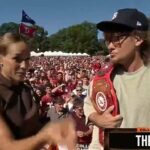 Theo von bol zastavený hostiteľom ESPN Jess Sims po tom, čo ju požiadal o živú televíziu