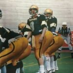 Broncos 'Sean Payton pri hraní futbalu v Anglicku v roku 1988