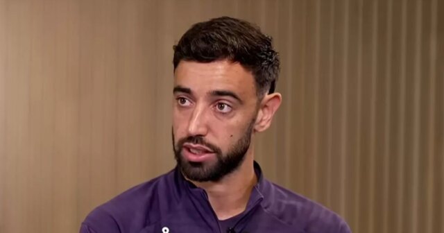 Bruno Fernandes hovorí s Sky Sports