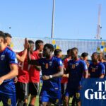 Cape Verde Seal Historical štartovacia oblasť na Globe hrnček 2026 a vyvrátenie Kamerunu | Cape Verde