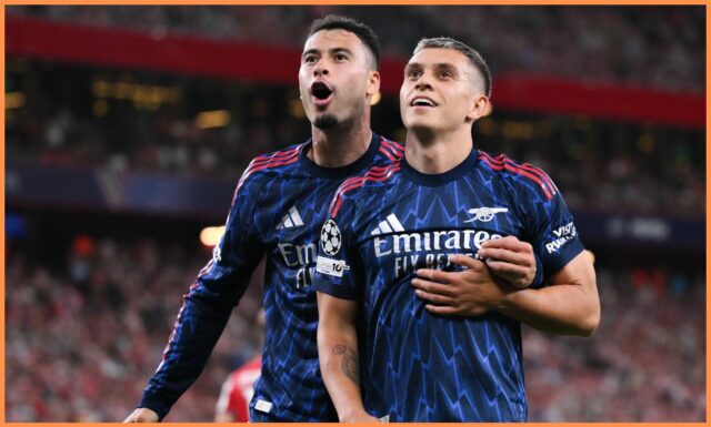 Leandro Trossard v akcii pre Arsenal