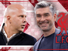 Liverpool v spore o ENORMNÚ dohodu za 50 miliónov libier Arne Slot Richard Hughes prestupy FC Liverpool 2024-25