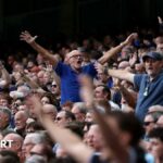 Chelsea supporters at their home match against Fulham