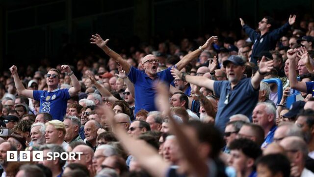 Chelsea supporters at their home match against Fulham