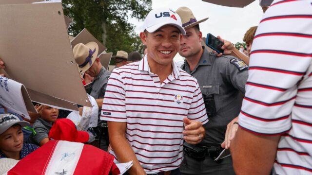Collin Morikawa si nemyslí, že vyvolal davy Ryderovho hrnčeka 

