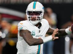 Bezplatná agentúra NFL: Tua Tagovailoa našla nový domov s Falcons Delfínov Tua Tagovailoa bojuje s chorobou hádzať 4 TD vs Falcons