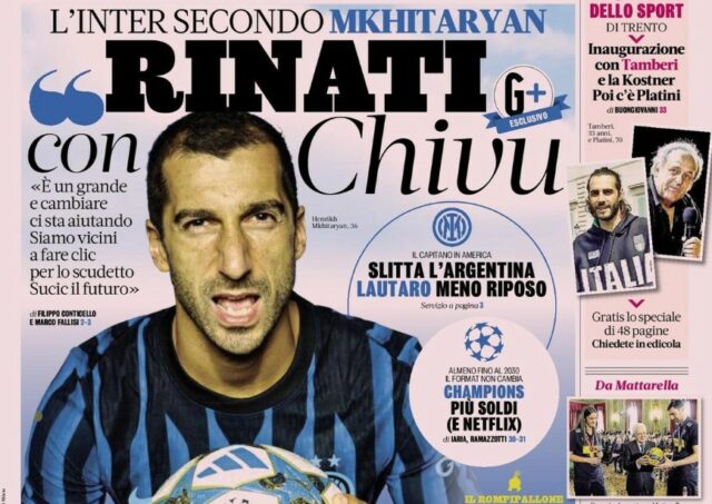 Dnešné dokumenty - Inter „Born -Again“ s Chivu, Leao nebezpečenstvo, ktoré sa vylučuje Milánom 


