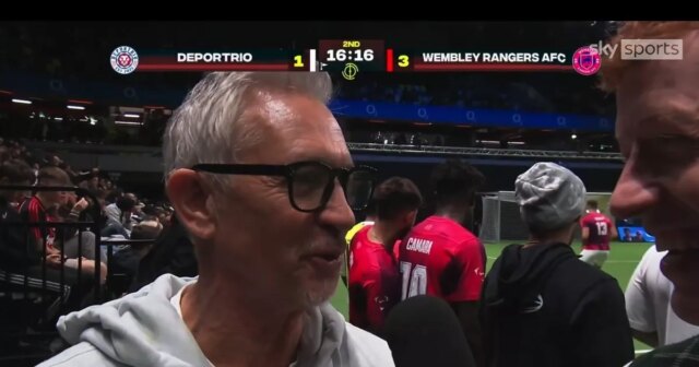 Gary Lineker posiela predchádzajúcemu kolegovi z MOTD Micahovi Richardsovi jasné Gary Lineker hovorí na Baller League