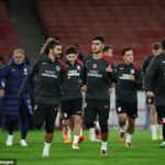 Atlético de Madrid v pondelok trénovalo v Emirates, ale nemohlo použiť horúce sprchy