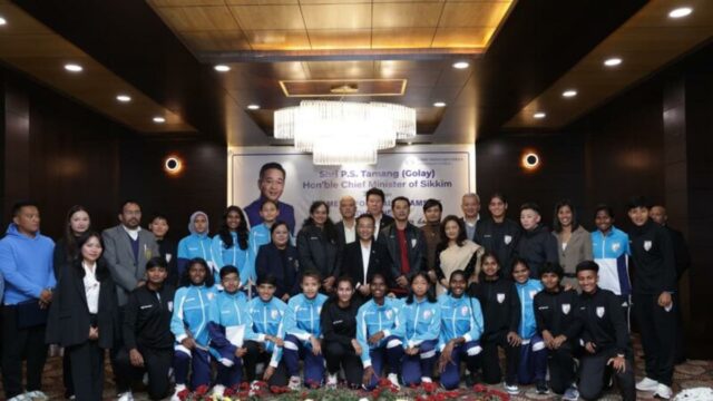 Indické ženy v zápase proti Nepálu v Gangtoku Indické ženy v zápase proti Nepálu v Gangtoku