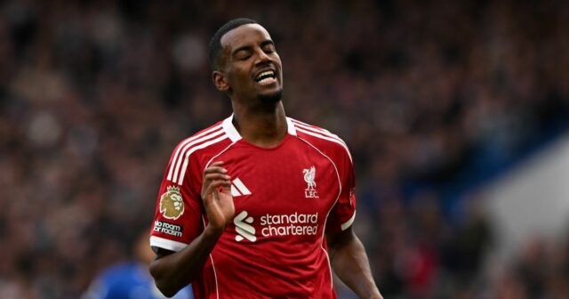 Alexander Isak v akcii pre Liverpool. 