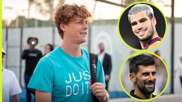 Jannik Sinner pred posledným vhadzovaním 6 Kings Bang komentoval informujúci Carlos Alcaraz 

