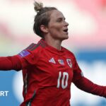 Wales midfielder Jess Fishlock celebrates