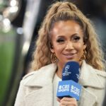 Kate Scott počas vysielania CBS Sports